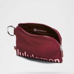 Lululemon  NWT Clippable Card Pouch Burgundy Wristlet Photo 1