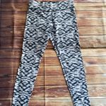 PINK - Victoria's Secret PINK Victoria Secret Women Black White Gray Brush Stroke Athletic Yoga Pants M Photo 0