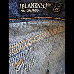 BLANK NYC  Crop Girlfriend Raw Hem Blue Jeans Size‎ 27 Photo 2