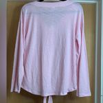 Arizona Jeans Arizona Jean Company Pink Button-Down Tie Front Top. Size-2XL Photo 1