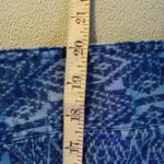 Ruby Rd . Woman's Printed snap 3/4 Sleeve Jacket 14P Blue Geometric Pattern Photo 6