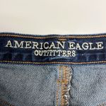American Eagle  Outfitters Dark Wash Distressed Faded Mom 5-Pocket Shorts- Sz 8 Photo 10
