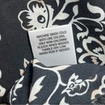 Roz & Ali  | Black Floral and Beaded Neckline Blouse | Large Photo 7