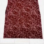 Duluth Trading Co Womens V Neck Short Sleeve Burgundy Floral Dress Size S Red Photo 10