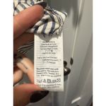 Madewell  Women's Novel Striped Tie Front V Neck Short Sleeve Top Blouse Medium Photo 3