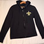 NFL New Orleans Saints Full Zip Hoodie Women’s Black  Team Apparel Photo 0