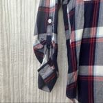 Stoosh  Shirt Womens Medium Plaid Long Tab Sleeve Button Down Photo 1