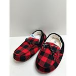 Nordstrom Rack Slippers Womens Size Large Bonfire Red Black Buffalo Check NWT Photo 1