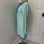 Cabana Life Nautical Stripe Embroidered Tunic Cover Up Size XS Photo 3