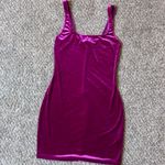 Urban Outfitters Vibrant Pink Velvet Mini Dress Photo 1