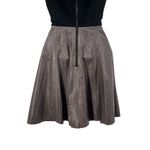 Alice + Olivia NEW Reza Genuine Leather Lambskin Sleeveless Mini Skater Dress Photo 7