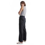 Quince  100% European Linen Wide Leg Pants Drawstring Black Women's Size Large Photo 1