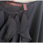 525 America silk cami ruffle top Sz s Black Photo 3