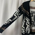 Freeway Apparel Freeway Small Wool Blend Tribal Hi-Low Knit Waterfall Cardigan Sweater Buttery Photo 2
