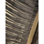 Tory Burch  Navy Blue Sheer Leaf Pattern Pleated Yoke 3/4 Sleeve Top Size S Photo 2