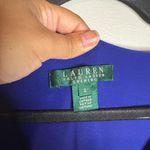 Ralph Lauren Lauren  royal blue slit maxi dress ruched embellished Photo 3