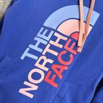 The North Face  Blue Purple Pastel Logo Pullover Hoodie XS Photo 2