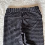 New York & Company Pinstriped Skinny Crop Pant Black Size 0P Photo 6