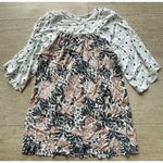 Free People  Tallulah White Print‎ Floral Mini Dress Womens Size XS Wide Sleeves Photo 4