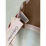 Calvin Klein  RED White Bikini Top 38B halter perfectly fit NWT Photo 4