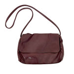 Vintage Made in USA Maroon Leather Crossbody Bag Photo 7