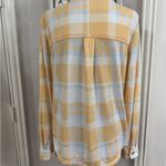 C&C California  Yellow and Blue Plaid Shirt Photo 4