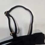 l*space Rebel Stripe Bikini Top in Black, Cream & Chestnut Photo 4