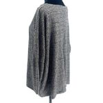 August Silk  Womens Plaid Dolman Sleeve Plush Oversized Tunic‎ Top Black Medium Photo 2