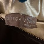 Bottega Veneta Vintage Jute Burlap Leather Trimmed Shoulder Bag Photo 4