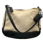 Coach Black and Cream Canvas Wristlet / MINI Purse Photo 0