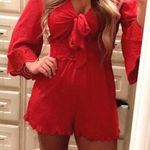 American Eagle Outfitters Romper Red Photo 0