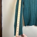 st. john's bay St. John’s Bay green cable knit sweater size Large( Runs Small) Photo 5