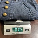 Anthropologie Daughters of the Liberation Denim Shorts Gold Button Detail Size 4 Photo 8