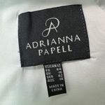 Adrianna Papell Dress Women 12 Sheath Neon Yellow Navy Ikat Print Summer Party Photo 3