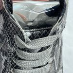 NEW Voile Blanche Sneakers in Snakeskin Leather and Mirror Size 37 Shoes Silver Photo 9