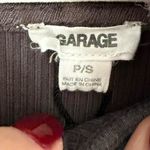 Garage Grey  ribbed zip-up hoodie with long sleeves. Size small. Photo 2