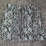 Snakeskin Print Zip Up Skirt Photo 0