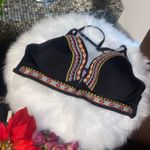 Shade & Shore Black Embroidered Women's Top Photo 2