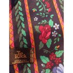 Tie Rack Italy Made scarf ROSES FLORAL navy pink red blue GORGEOUS Photo 3
