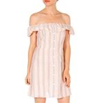 Hollister off the shoulder striped dress Photo 1