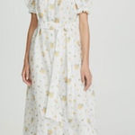 Sleeper Brigitte Linen Maxi Dress In Mimosa Size Medium NEW Photo 0