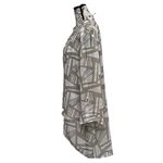 Chico's Chico’s Sheer Tunic Blouse Size 2 L | Lagenlook Asymmetrical Boho Coastal Beach Photo 3