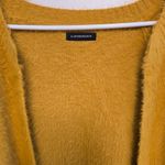 Anthropologie  Womens Mustard Yellow One Size Fuzzy Soft Fall‎ Photo 3