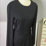Jil Sander Jill Sanders Elegant Black Long Sleeve midi Dress Photo 8