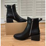 Steve Madden Ruthy Black Leather Boots Size 8 NWOB Block Heel Stylish Trendy Photo 8