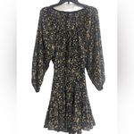 Forever 21  open back floral mini dress, sheer sleeves, lined, Small Photo 2