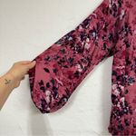 Torrid Pink Dark Florals Boho Blouse Womens L Fall Peasant Flowy Long Sleeve Top Photo 10