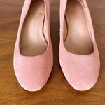 Madewell • Ella Low-Heel Pumps block heel round toe Dusty Clay pink suede Photo 3