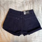 CEST TOI 0 Extra Small Button Fly‎ Purple Jean Shorts Cotton High Waist Cut Off Photo 1