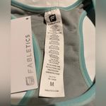 Fabletics Renee Seamless Bra Grey/Green Polka Dot Size Medium Moisture Wicking Photo 4